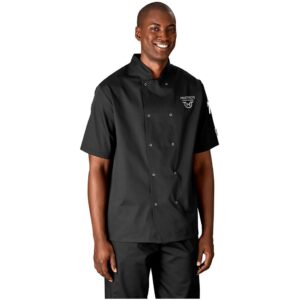 unisex short sleeve zest chef jacket