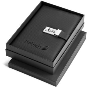 alex varga chapman code lock hard cover notebook