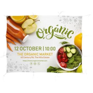 sublimated display fabric banner 2m x 1.5m