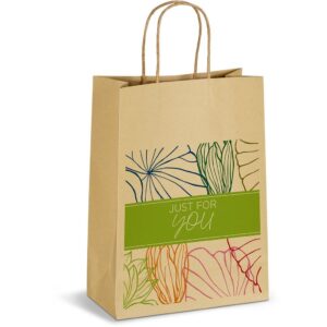 altitude ecological digital print midi paper gift bag 150gsm