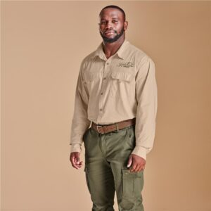 mens long sleeve mawenzi twill shirt