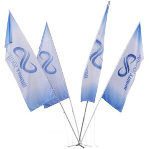champion 4 flag fountain 5m medium (1m x 3m flags)