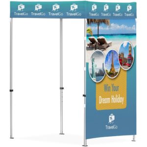 ovation sublimated gazebo 1.5m x 1.5m 1 full wall skin