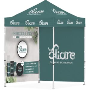 ovation sublimated gazebo 2m x 2m 2 full wall skins