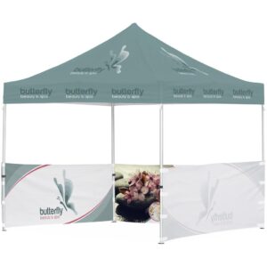 ovation sublimated gazebo 3m x 3m 3 half wall skins