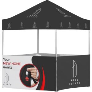 ovation sublimated gazebo 2m x 2m petite frame 4 half wall skins