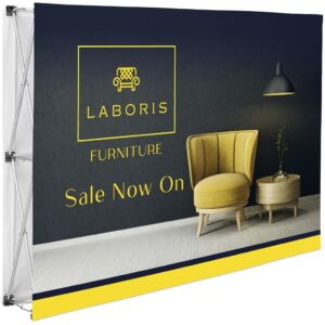 legend double sided straight banner wall 1.52m x 2.25m