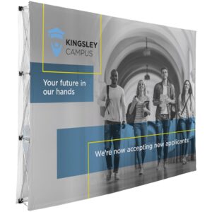 legend double sided straight banner wall 3m x 2.25m