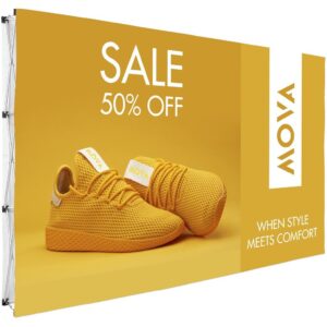 legend double sided straight banner wall 3.7m x 2.25m