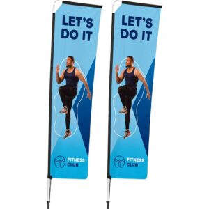 legend 3m telescopic flying banner (set of 2)