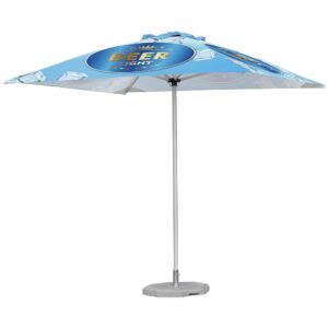 legend sublimated parasol single pole 2.2m x 2.2m