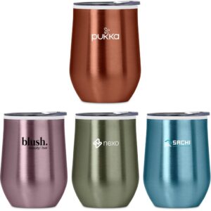 serendipio vogue madison stainless steel & plastic double wall tumbler 350ml
