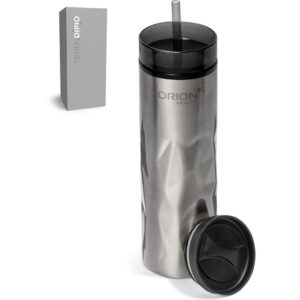 serendipio fire & ice stainless steel & plastic 2 in 1 tumbler 435ml