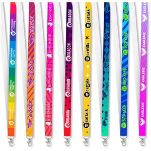 altitude snap hook clip single sided sublimation petersham lanyard