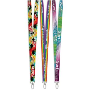 lobster clip double sided sublimation petersham lanyard