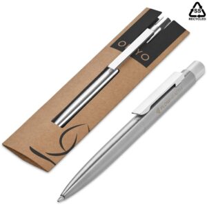 okiyo mio recycled stainless steel ball pen