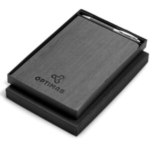 oakridge hard cover notebook & pen set