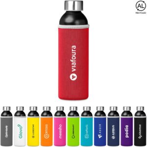 kooshty nostro recycled aluminium water bottle 650ml