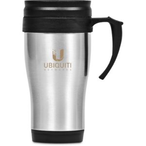arabica stainless steel & plastic double wall mug 450ml