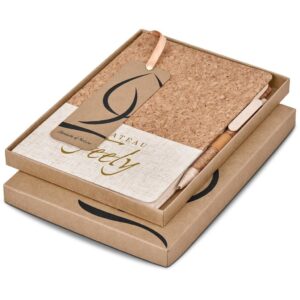 okiyo cardon cork notebook & pen set
