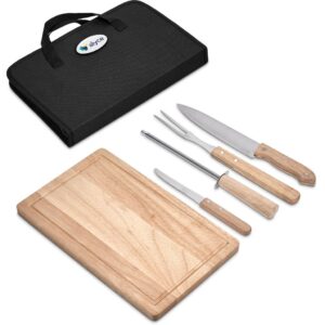 brenton 5 piece braai & carving set