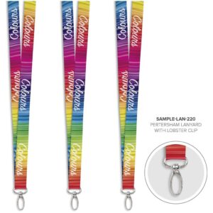 petersham pre branded lanyard sample