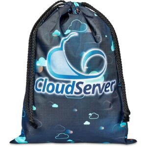 pre printed sample hoppla pacific maxi polyester drawstring pouch