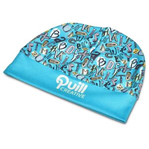pre printed sample hoppla snowflake polar fleece beanie
