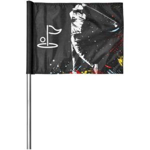 pre printed sample hoppla tournament golf flag