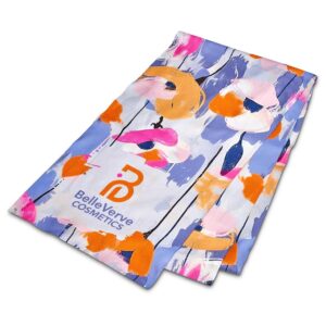 pre production hoppla snuggle polar fleece scarf double sided branding