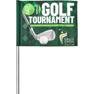 pre production sample hoppla tournament golf flag