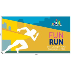 legend curved banner wall skin 4.2m x 2.25m (excludes hardware)