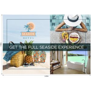 legend straight banner wall skin 1.52m x 2.25m (excludes hardware)