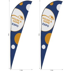 legend 4m sublimated sharkfin flying banner skin set of 2 (excludes hardware)