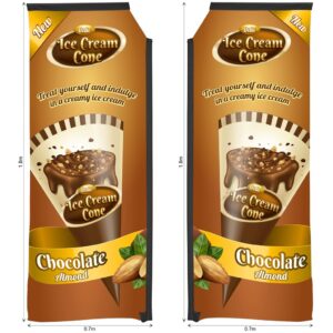 legend 2m sublimated telescopic double sided flying banner skin (excludes hardware)