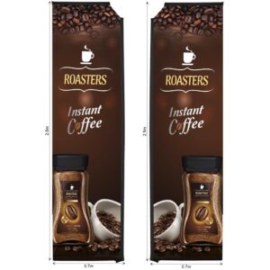 legend 3m sublimated telescopic double sided flying banner skin (excludes hardware)