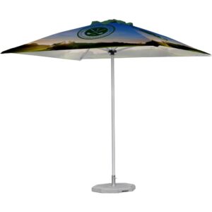 fade resistant parasol single pole 3m x 3m