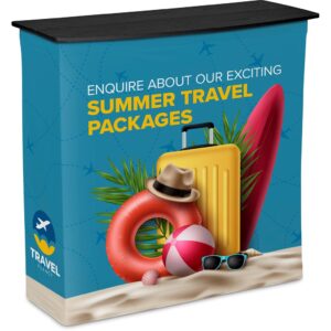 pop up fabric counter