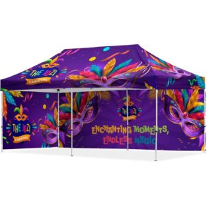 coated steel sublimated gazebo 6m x 3m 1 long full wall skin 1 short full wall skin