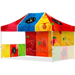coated steel sublimated gazebo 4.5m x 3m 1 long full wall skin 2 short half wall skins