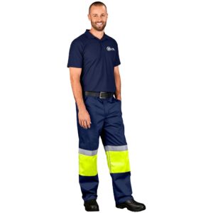 traffic premium two tone hi viz reflective pants