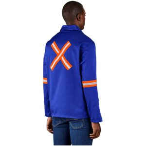 site premium polycotton jacket reflective arms & back orange tape