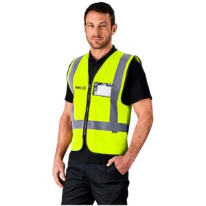 direction en4 hi viz reflective full zip vest