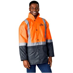 hazard padded two tone hi viz reflective jacket