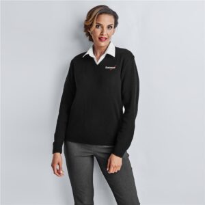 ladies heavyweight ecuador v neck jersey