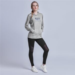 ladies fitness lightweight hooded sweater