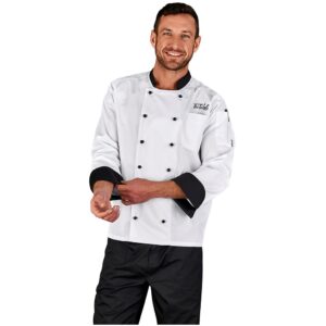 unisex long sleeve toulon chef jacket
