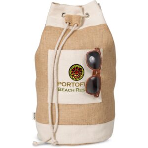 okiyo suna jute & cotton beach rucksack