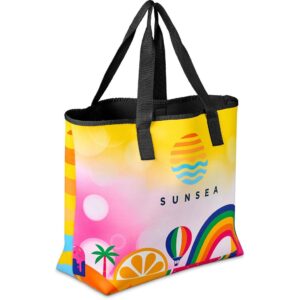 hoppla boulders neoprene beach bag