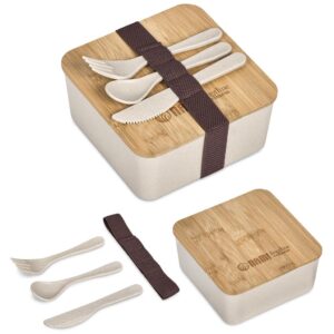 okiyo wani wheat straw & bamboo lunch box
